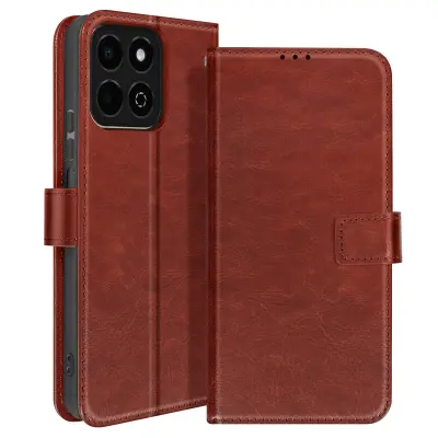 Honor 200 Smart večnamensko ohišje Clamshell - Vintage Style Brown, Rjava
