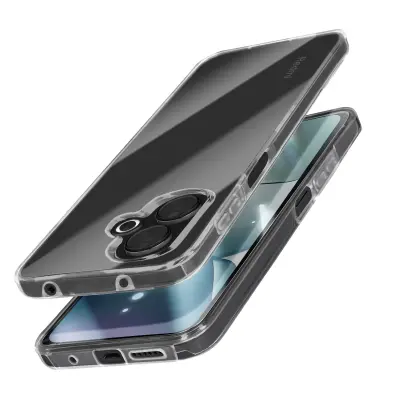 Integralni ovitek za Xiaomi Redmi 13 Tactile z dvignjenim robom kamere, Prozorno