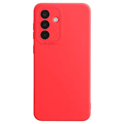 Ohišje za Samsung Galaxy A36 Silicone Smooth Camera Block Protected, Rdeča