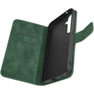 Ovitek za Samsung A35 5G Wallet Flip Video Support, Temno zelena