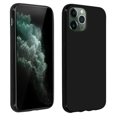 Ohišje za Apple iPhone 11 Pro Tanek, odporen silikonski gelski ščitnik, Črna