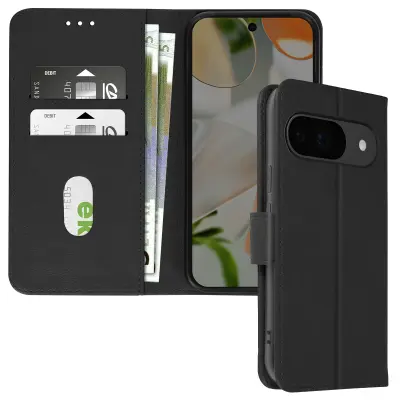 Ohišje za Google Pixel 9 in 9 Pro Clapet Wallet and Video Holder, Črna