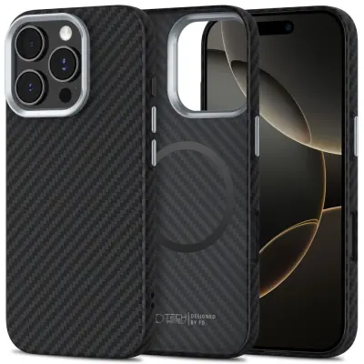 OVITEK TECH-PROTECT ION CARBON ZA MAGSAFE ZA IPHONE 16 PRO Z ZAŠČITO