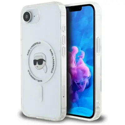 OVITEK KARL LAGERFELD ZA IPHONE 16E ZA MAGSAFE KARL ZAŠČITA ZA GLAVO IN STYLING