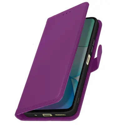 Ohišje za Xiaomi Redmi 13 Clamshell Wallet Magnetni zavihek, Vijolična
