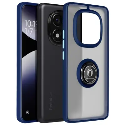 Ohišje za Xiaomi Redmi Note 14 Pro 5G / 4G in Note 14 Pro Plus Ring, Modra noč