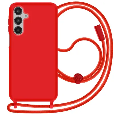 Poltrdno ohišje z mehko vrvico na dotik za Samsung Galaxy A16, Rdeča