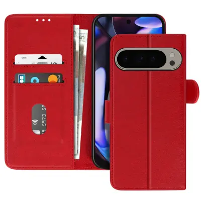 Chesterfield Series Red Wallet Case za Google Pixel 9 Pro XL, Rdeča