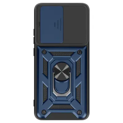 Ohišje za Xiaomi Poco X7 Pro Magnetic Ring Camera Protection, Modra