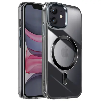 Ohišje MagSafe za iPhone 11 Dos Cristal Color, Črna