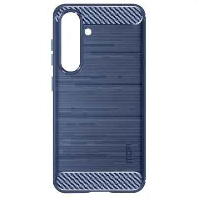 Ohišje za Samsung Galaxy S24 Silikonska zaščita Brushed Effect Design, Modra noč