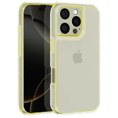 Ohišje za iPhone 16 Pro Max Kovanci Antichoc Bumper, Rumena