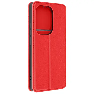 Torbica s preklopom za Xiaomi Redmi Note 13 Pro 4G Večnamenski, Rdeča