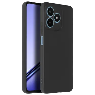 Ohišje za Realme Note 50 Silikonski zaključek Mate Soft Touch, Črna