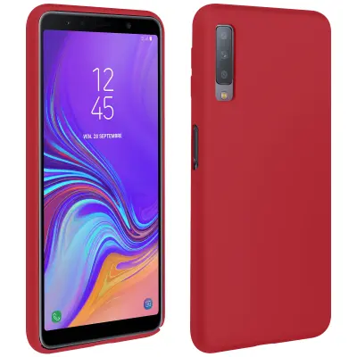 Galaxy A7 2018 Soft Case Protection Soft Touch Anti-scratch svetlo, Roza
