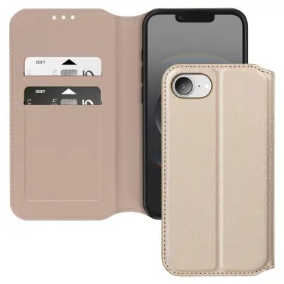 Ohišje za iPhone 16e Zaklopka Kartica and Video Holder, Zlata