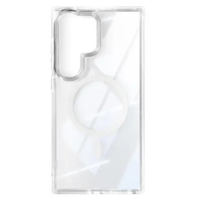 Magsafe ohišje za Samsung Galaxy S24 Ultra Poltrdi, Prozorno