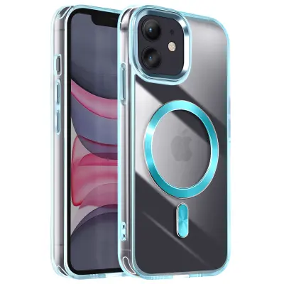 Ohišje MagSafe za iPhone 11 Dos Cristal Color, Modra