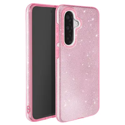 Ohišje z bleščicami za Samsung Galaxy A36 Odporen na udarce Glitter, Rose clair