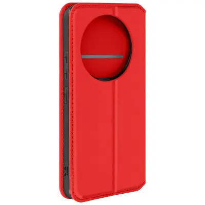 Torbica s preklopom za Honor Magic 6 Lite Večnamenski, Rdeča