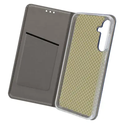 Torbica s preklopom za Samsung Galaxy A35 5G Imetnik magnetne kartice, Modra noč