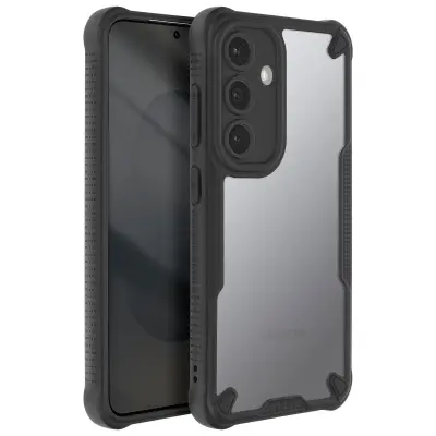 Ohišje za Samsung Galaxy S25 Plus Odporno na udarce Odporen na udarce Matte Back, Črna