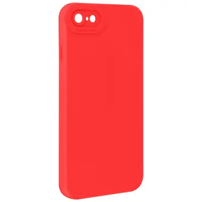 Ohišje za iPhone 7 / 8 / SE 2020 / 2022 Zaščitena kamera s podlogo, Rdeča