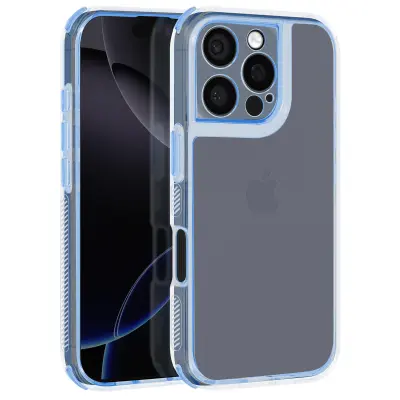 Ohišje za iPhone 16 Pro Max Kovanci Antichoc Bumper, Svetlo modra