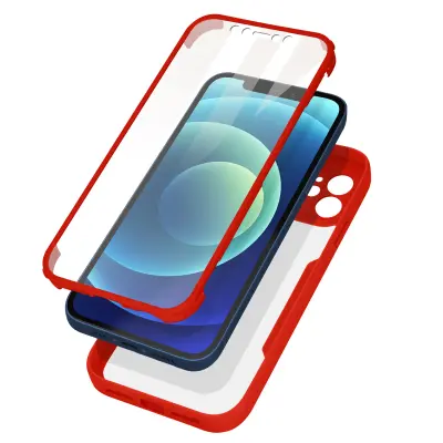 Ohišje za iPhone 12 / 12 Pro Intégrale Bi-matière, Rdeča