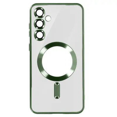 Magsafe ohišje za Samsung Galaxy S23 FE Chrome, Temno zelena