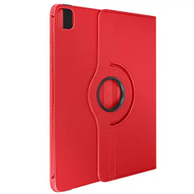 Torbica za iPad Air 13 2024 360° vrtljivi podporni ventil, Rdeča