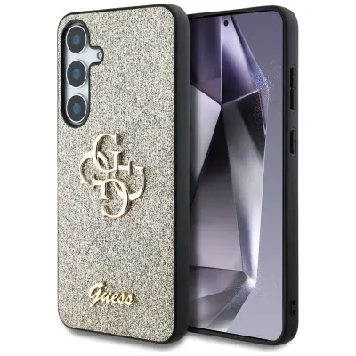 OVITEK GUESS ZA SAMSUNG GALAXY S25+ FIKSNE BLEŠČICE S KOVINSKIM LOGOTIPOM