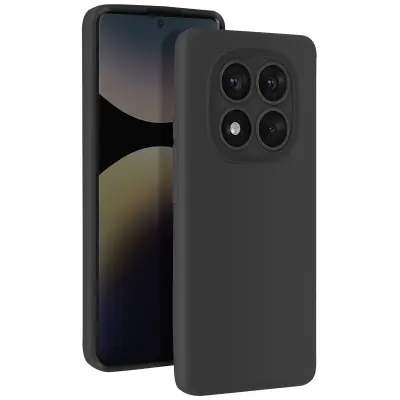 Ohišje za Redmi Note 14 Pro in 14 Pro Plus Silikonska zaščita kamere, Črna
