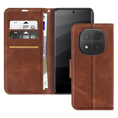 Ohišje za Redmi Note 14 Pro in 14 Pro Plus Denarni trak, Temno rjava