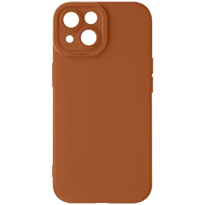 Ohišje za iPhone 13 Zaščitena kamera s podlogo, Svetlo rjava