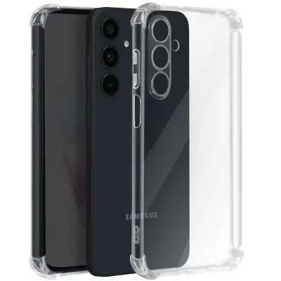 Ohišje za Samsung Galaxy M35 Odporno na udarce Fleksibilno ojačani vogali, Prozorno