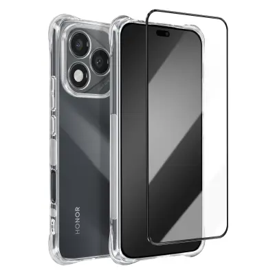 Zaščitni paket za Honor 400 Lite, odporen na udarce in kaljeno steklo 9H, Prozorno