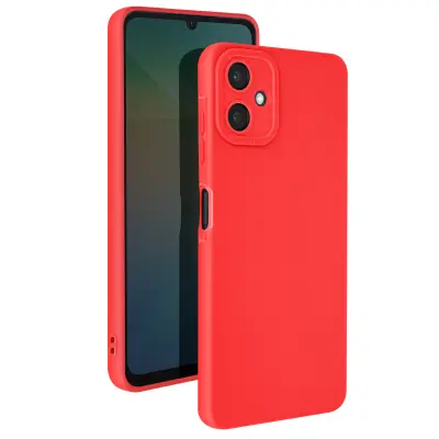 Ovitek za Samsung Galaxy A06 Silikonska podloga za blokiranje zaščitene kamere, Rdeča