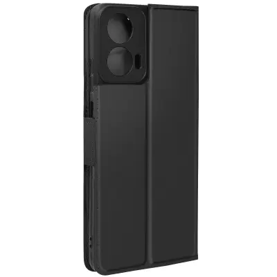 Torbica s preklopom za Motorola Moto G24 / G04 Imetnik kartice Podpora funkcijam, Črna
