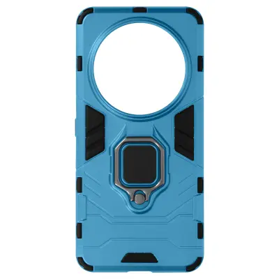 Ohišje s prstanom za Xiaomi 14 Ultra Odporna zaščita pred udarci iz biomaterialov, Svetlo modra