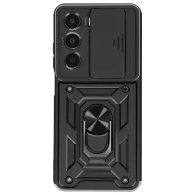 Ohišje za Realme C75 in 14x Zaščita fotoaparata z magnetnim obročem, Črna