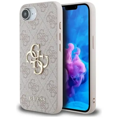 ETUI GUESS 4G BIG LOGO DO IPHONE 16E     RÓŻOWY