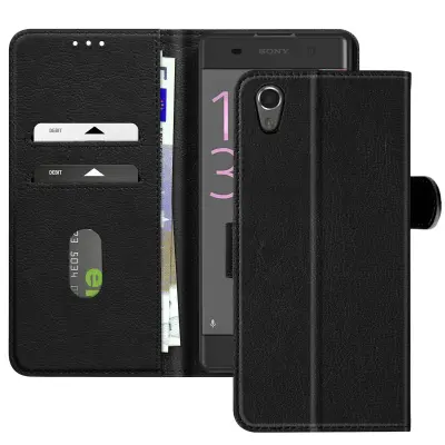 Ohišje za Sony Xperia XA Clamshell Wallet and Video Holder, Črna