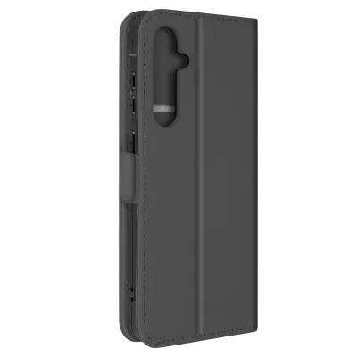 Torbica za Samsung Galaxy A55 Dvojna zaponka za denarnico z magnetno zaponko, Črna