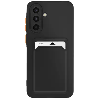 Ohišje za Samsung Galaxy A56 Mehka kartica imetnik zaščito pred praskami, Črna