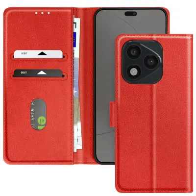 Ohišje za Honor 400 Lite Clapet Wallet and Video Holder, Rdeča