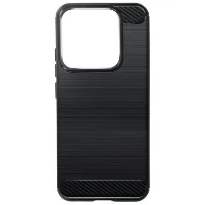 Ohišje za Xiaomi 14 Silikonska zaščita Brushed Effect Design, Črna