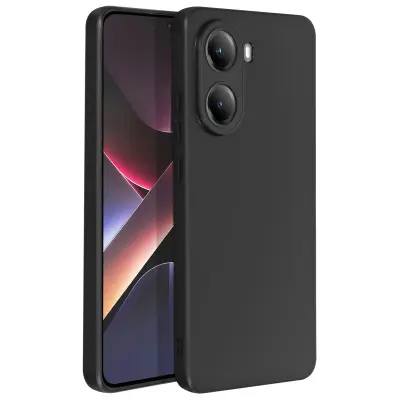 Ohišje za Xiaomi Poco X7 Pro Silikon Soft Matte, Črna