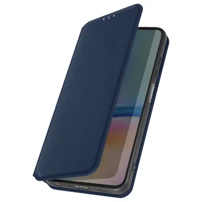 Etui za Galaxy A05s Card Holder Video Support Magnetic Flip, Modra noč