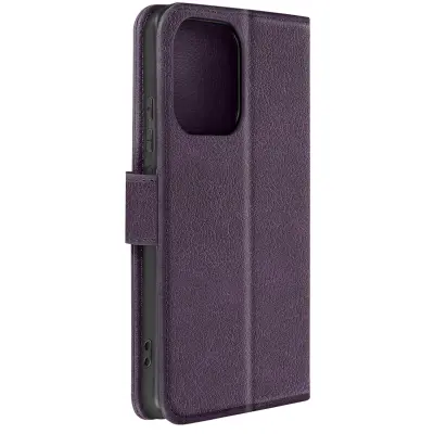 Torbica s preklopom za Xiaomi Redmi Note 13 Pro 4G Portfolio podpore za videoposnetke, Vijolična